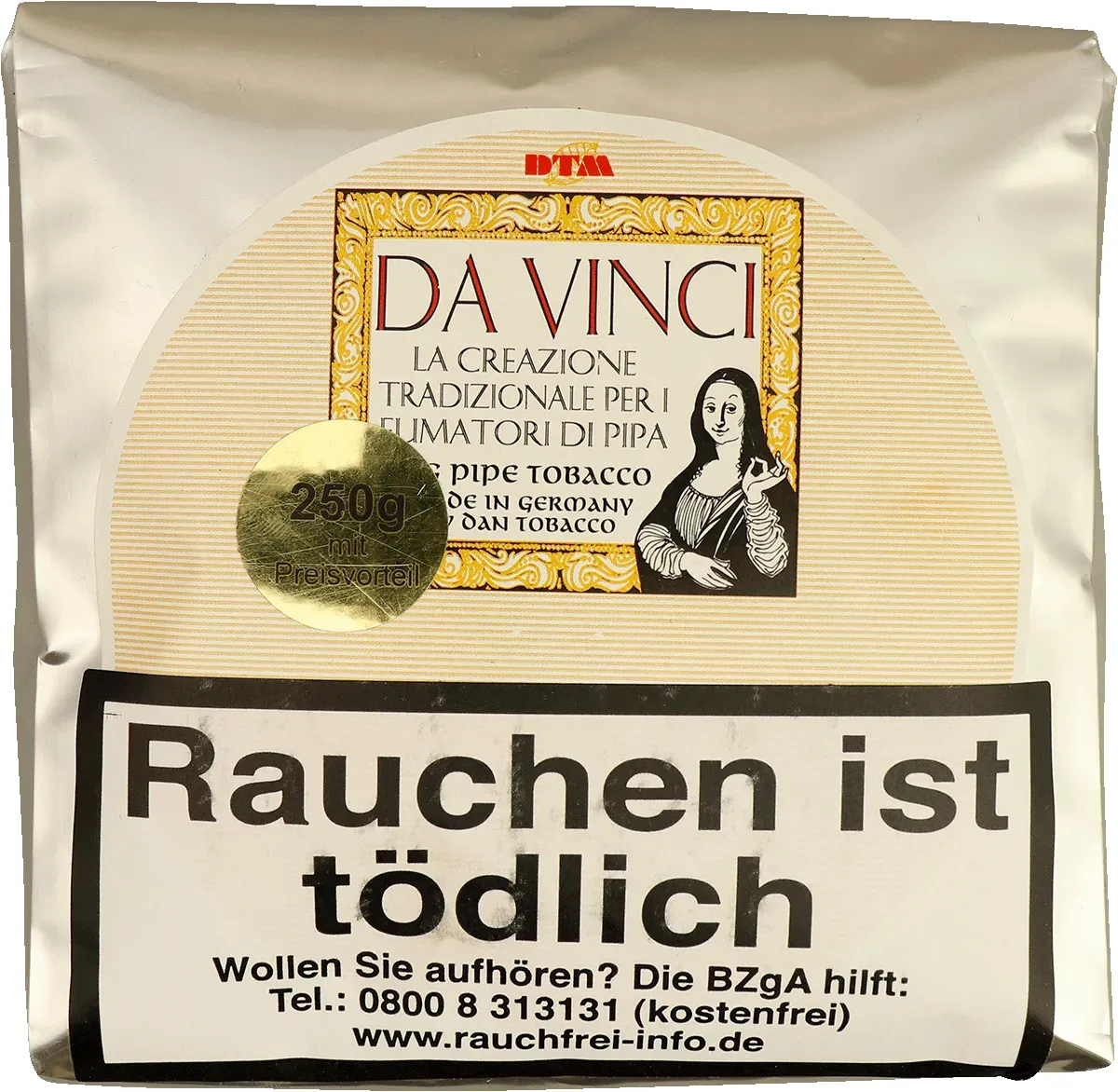 DTM Da Vinci Pfeifentabak Packung von vorne