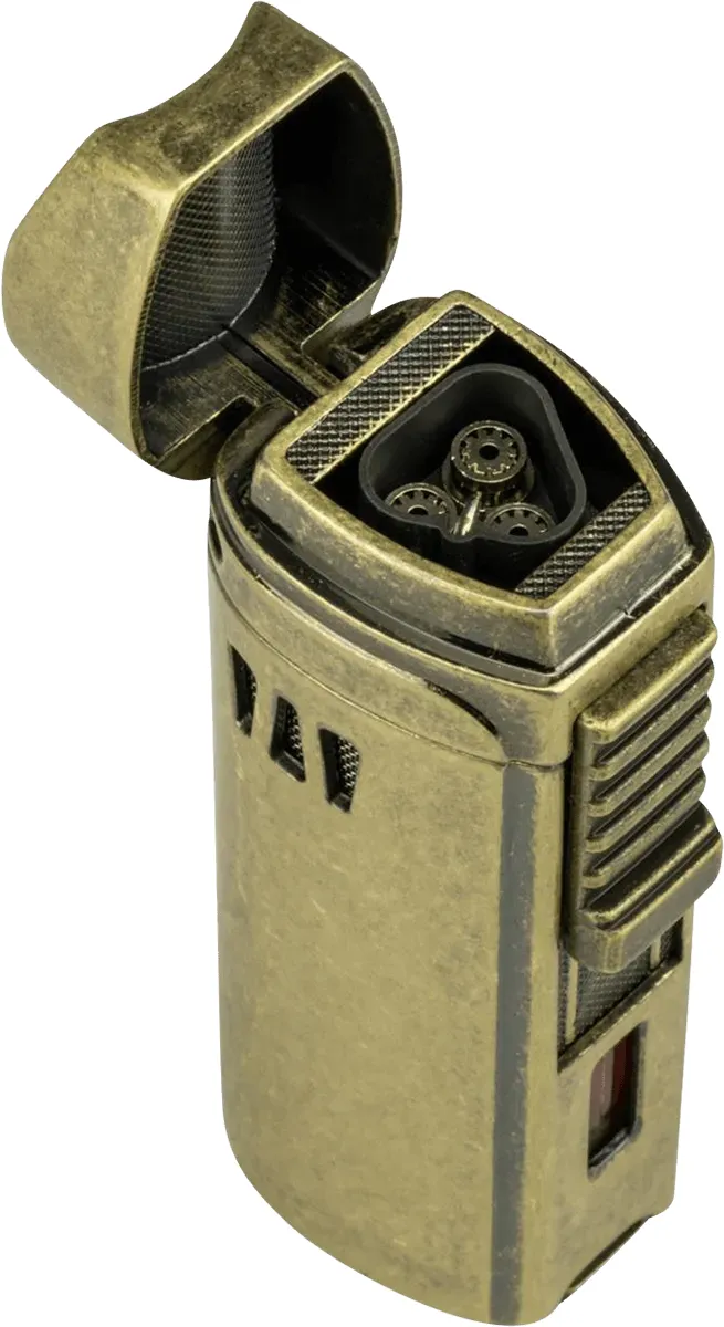 Passatore Zigarrenfeuerzeug Trinidad Messing offen