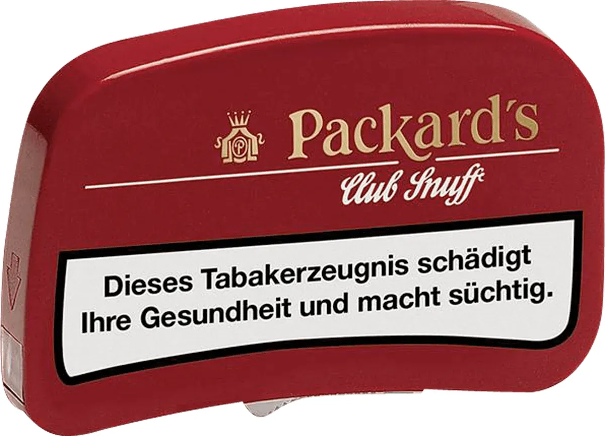 Packard's Club Snuff Dose stehend von vorne