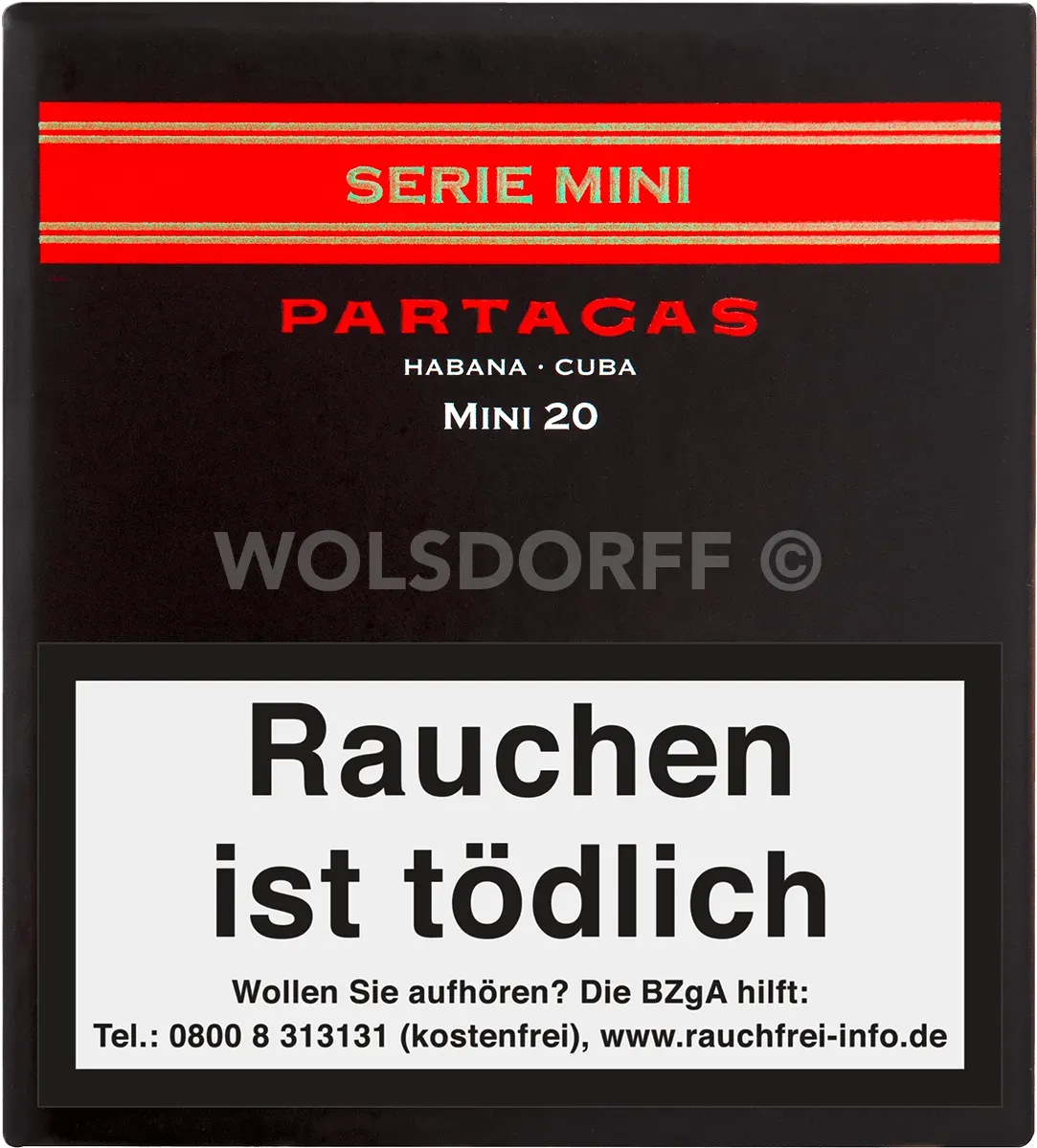 Partagas Mini Schachtel Vorderseite