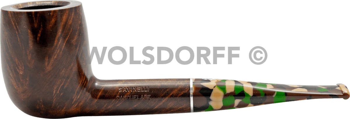 Savinelli Pfeife Camouflage Brown - Pfeife seitlich