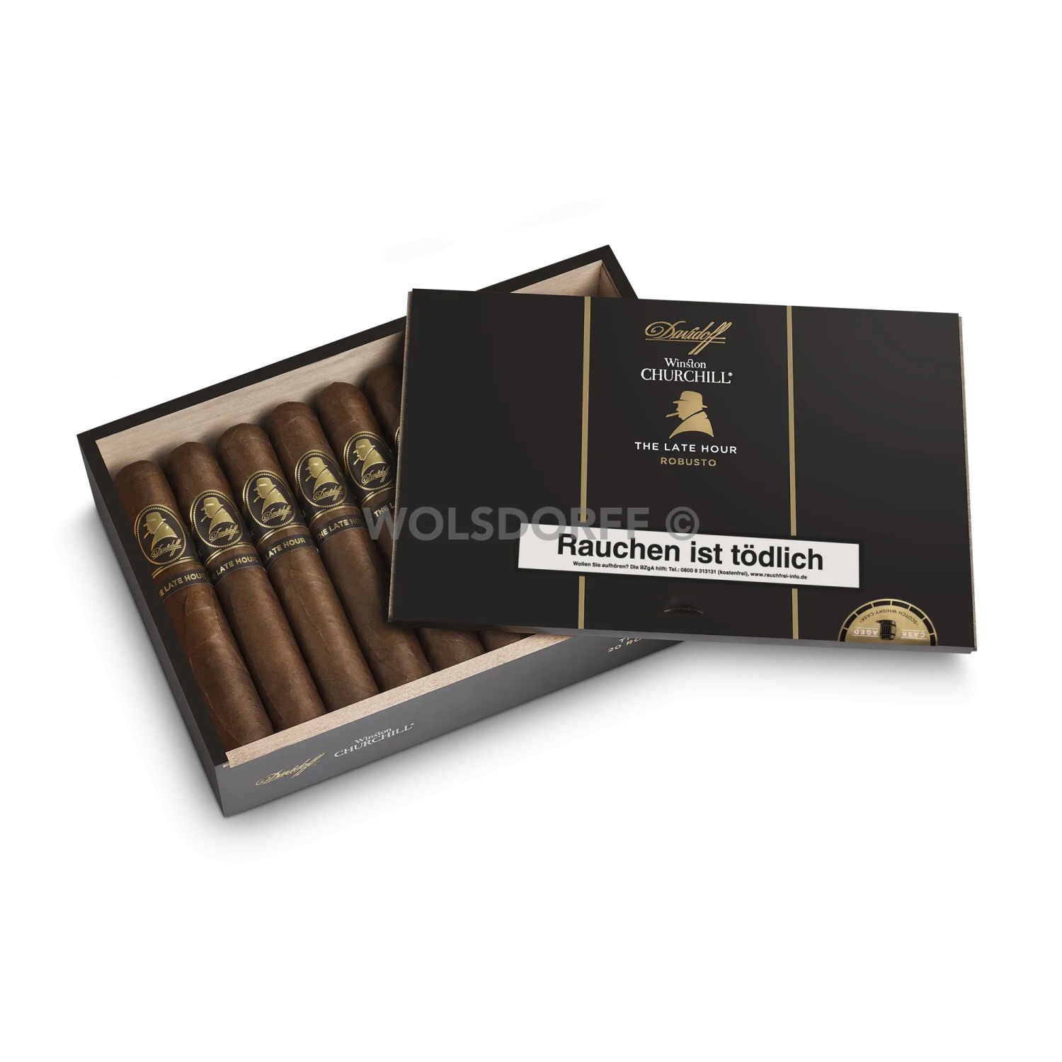 Davidoff Late Hour Robusto Kiste offen