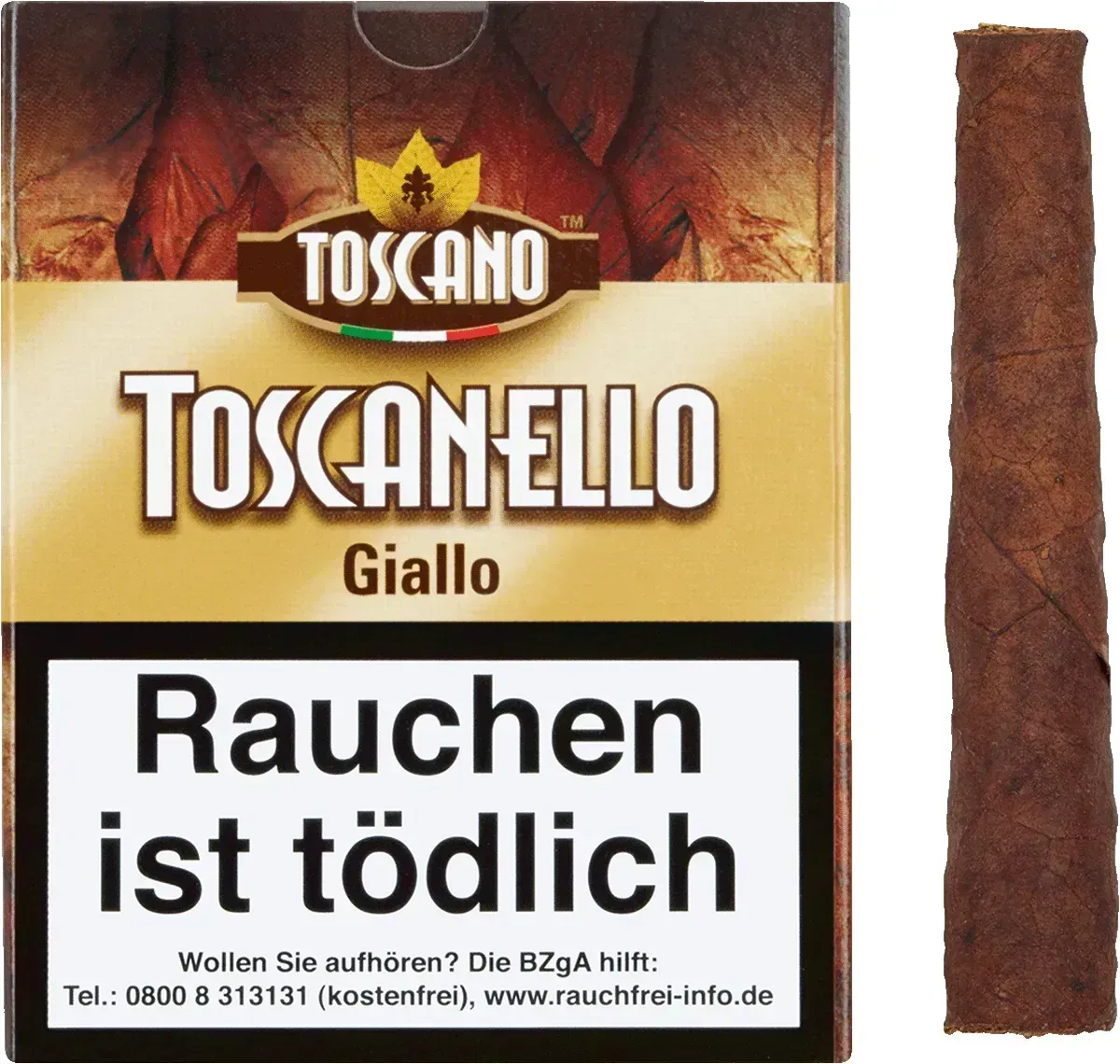 Toscanello Giallo Schachtel mit Inhalt