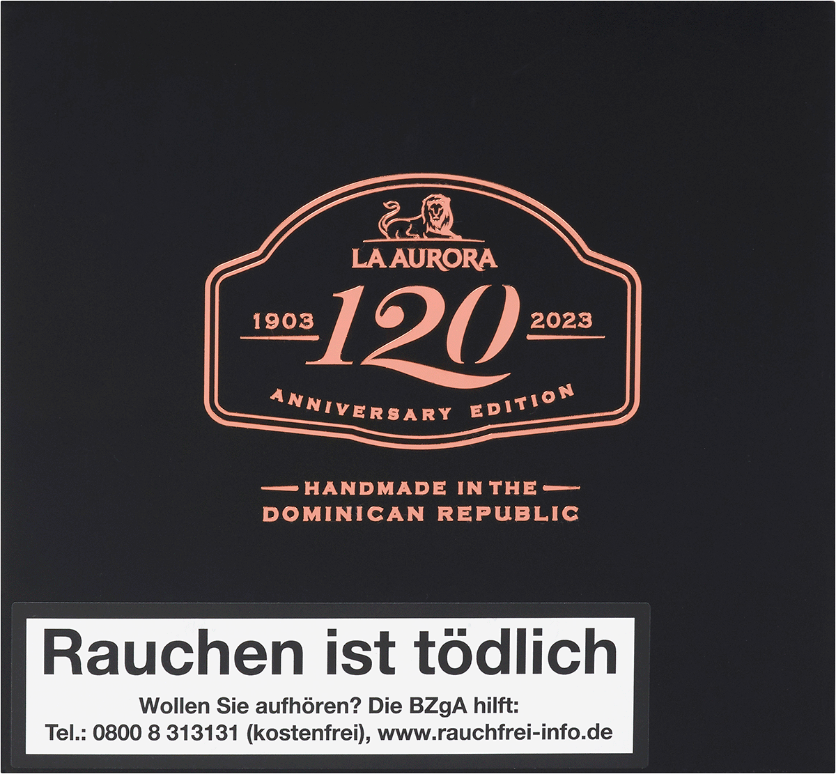 La Aurora 120 Anniversary - Kiste vorne geschlossen