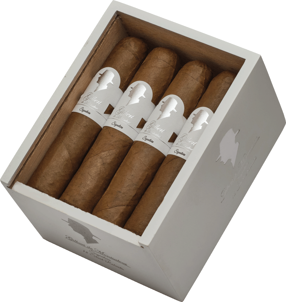 Gilbert Signature Line Short Robusto - Kiste seitlich geöffnet