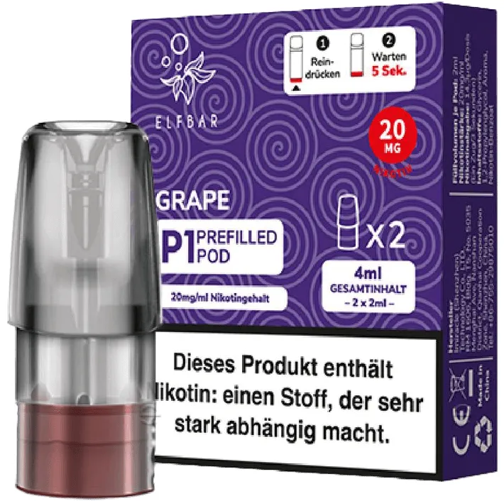 Elfbar Mate500 2er Pods 3er Set Grape Elfbar Mate500 2er Pods 3er Set Grape