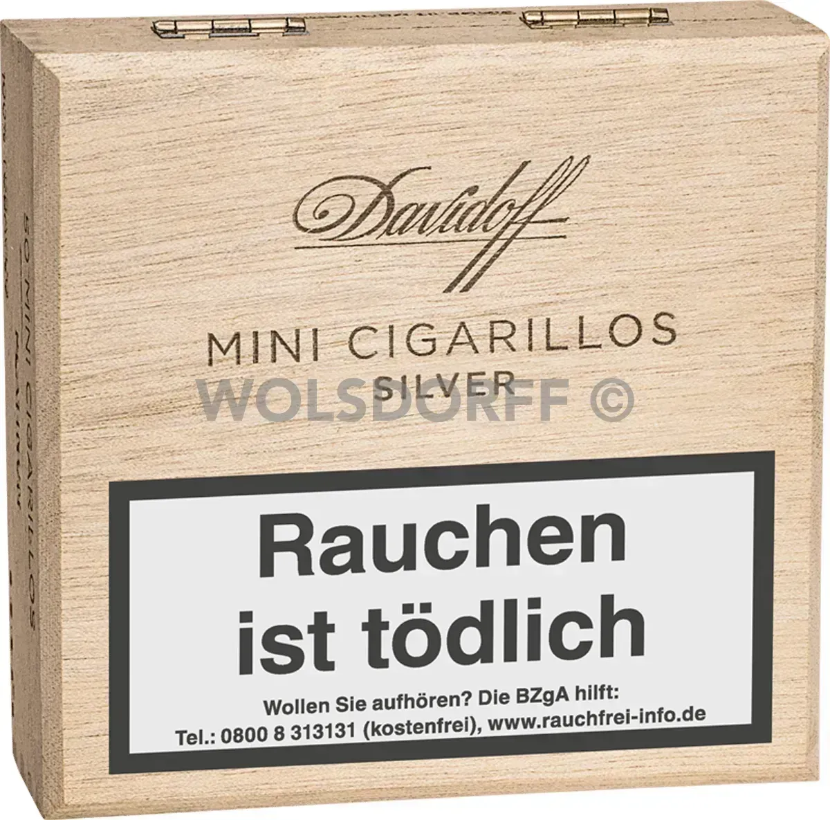 Davidoff Mini Cigarillos Silver Kiste Vorderseite