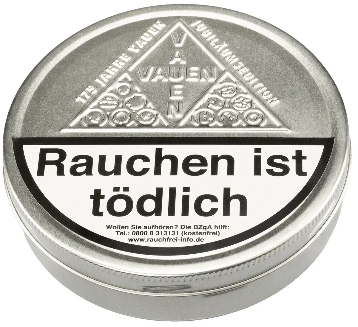 Vauen Jubiläumsedition 175 Jahre Dose liegend von vorne