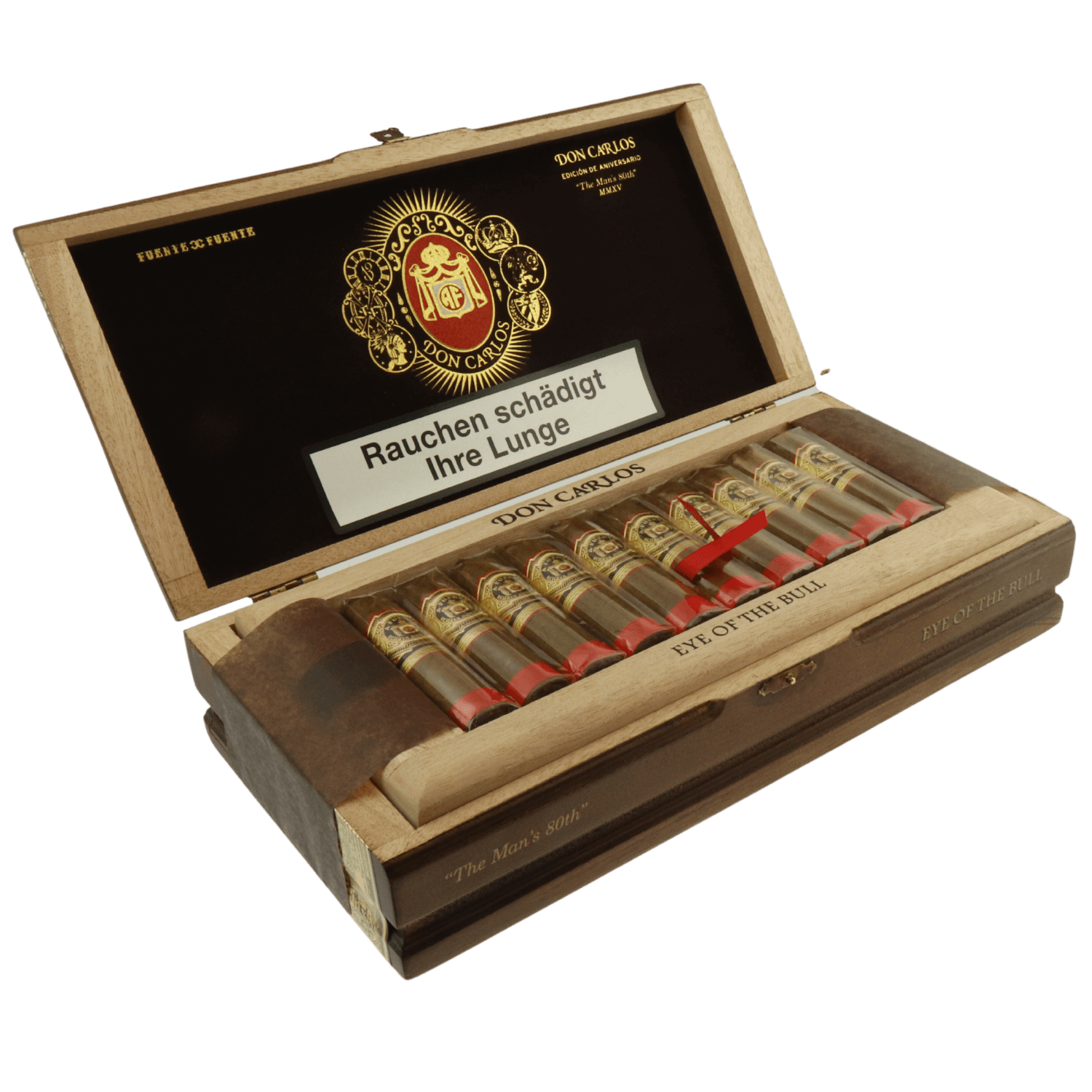Arturo Fuente Don Carlos - Kiste seitlich geöffnet