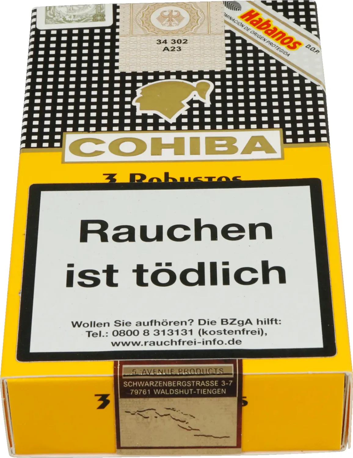Cohiba Robusto AT Schachtel seite