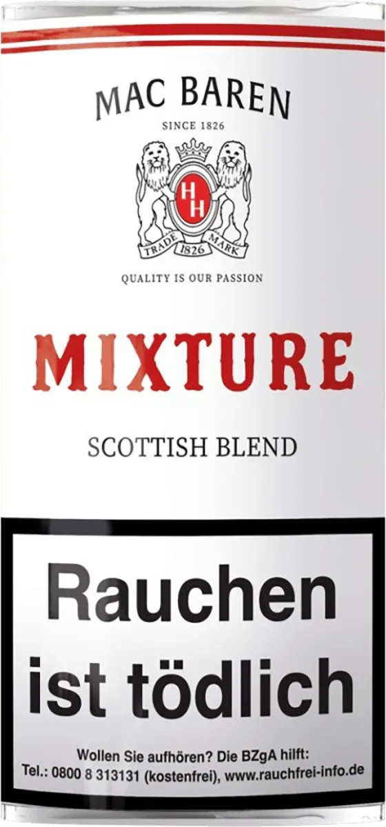 Mac Baren Mixture Scottish Blend Pfeifentabak 50g Packung, Vorderseite