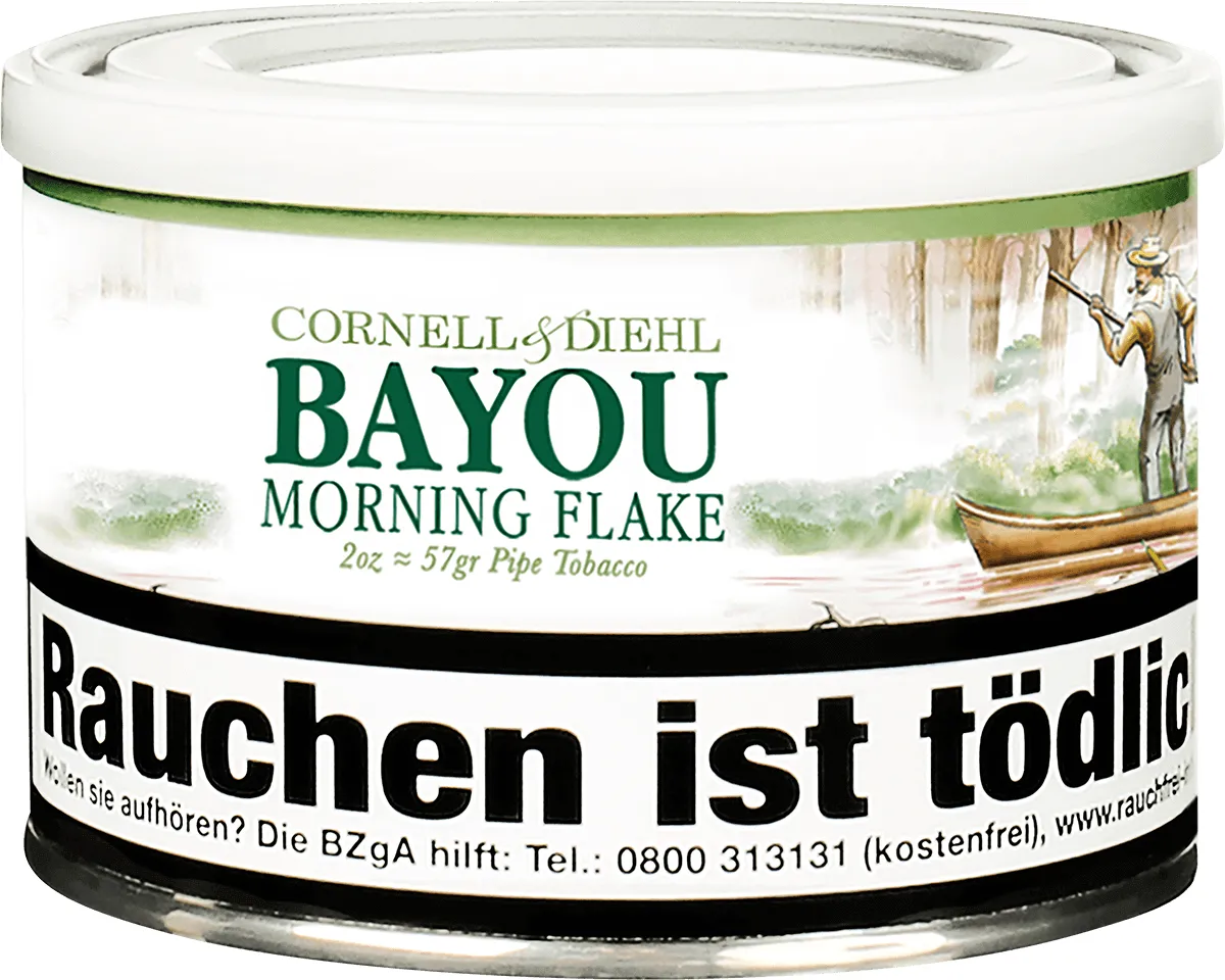 Cornell & Diehl Bayou Morning Flake 57g stehend von vorne