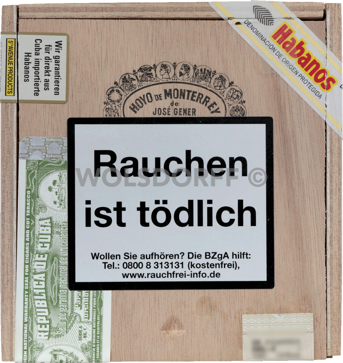 Hoyo de Monterrey Epicure - Kiste vorne geschlossen