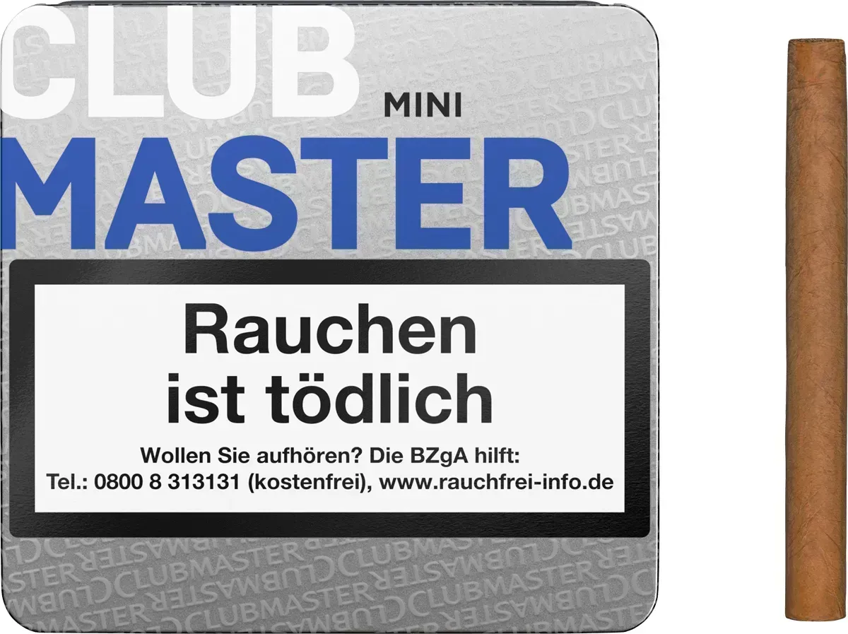 Clubmaster Mini Blue Schachtel mit Inhalt