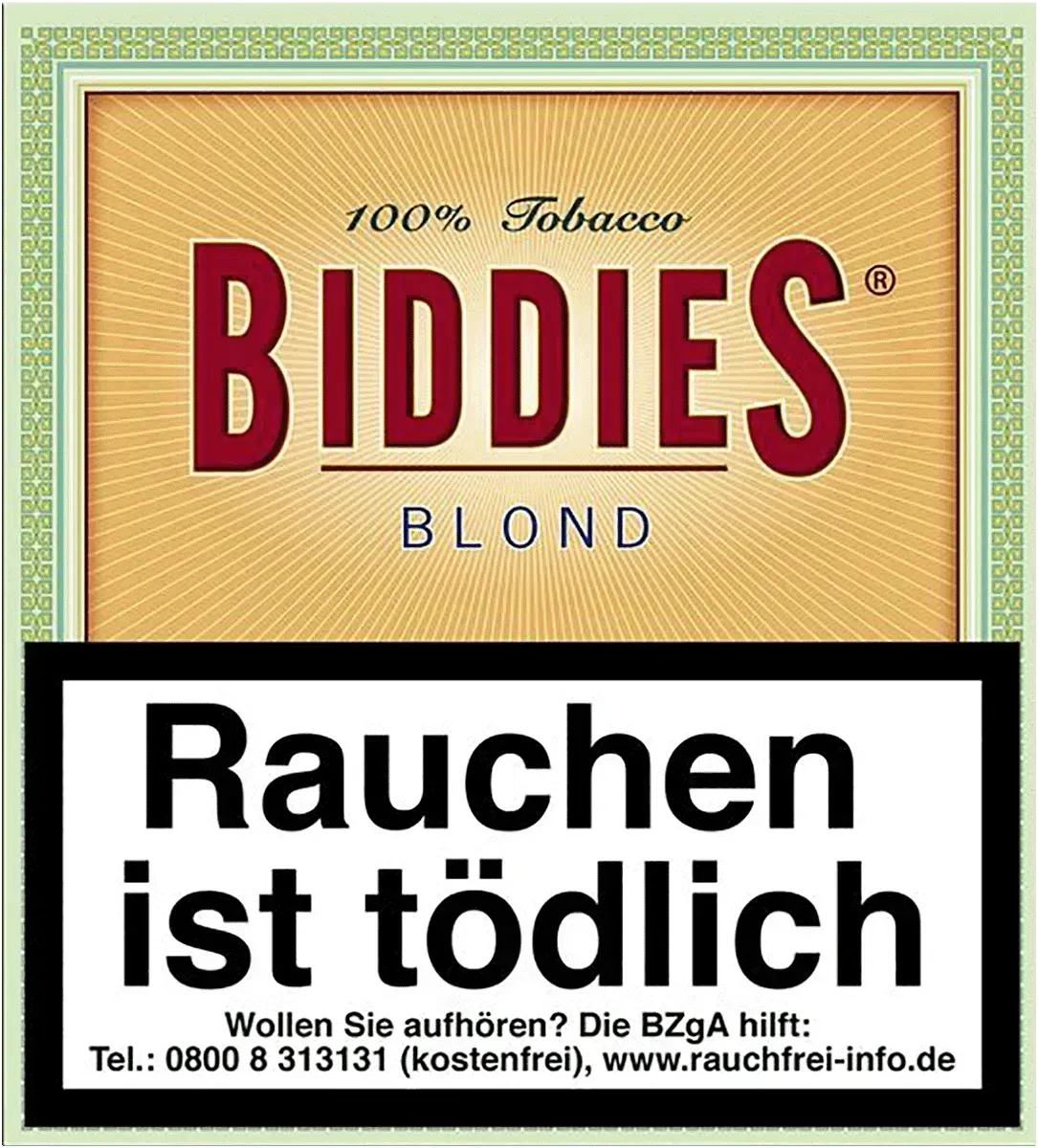 Biddies Blond Schachtel Vorderseite