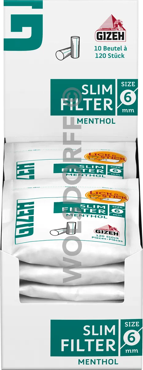 Gizeh Menthol Slim Großpackung
