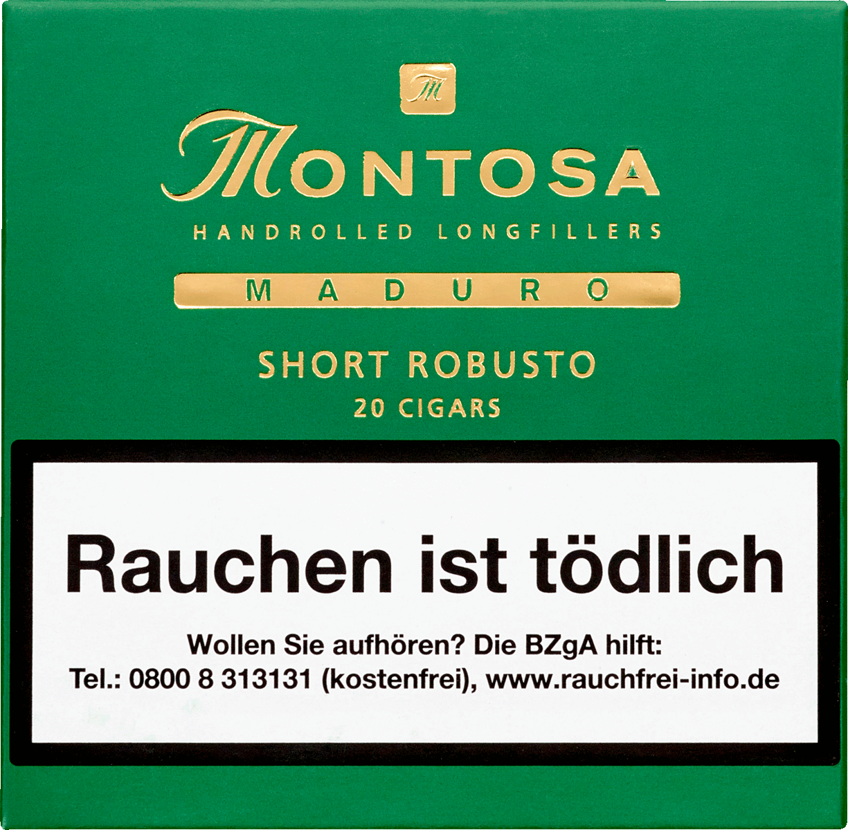 Montosa Maduro Short Robusto - Kiste vorne geschlossen