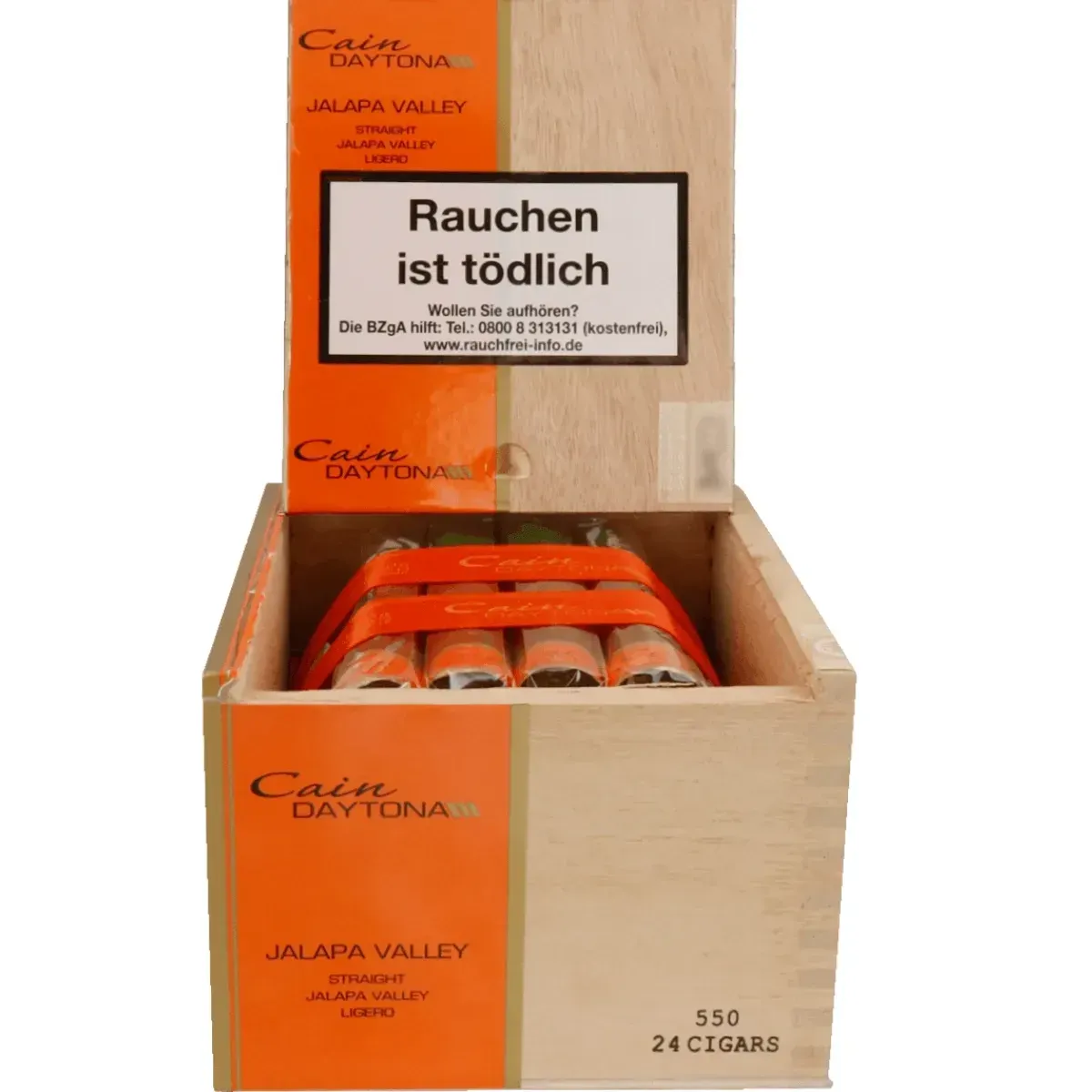 Cain Daytona Robusto Kiste offen front