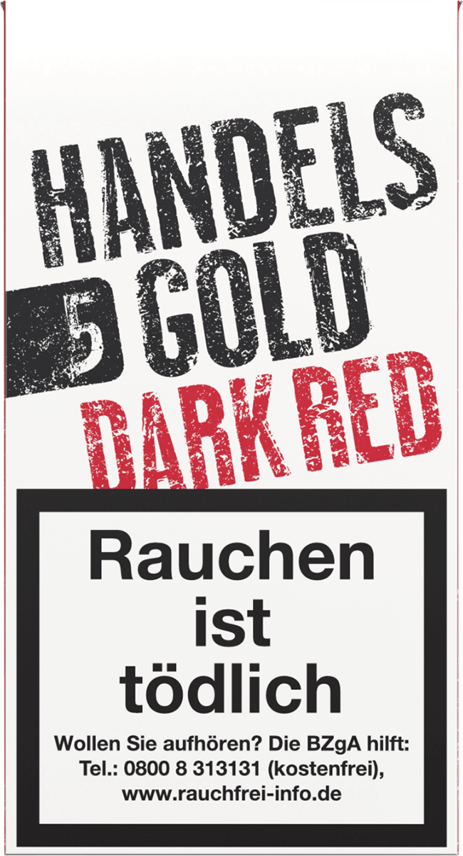 Handelsgold Dark Red - Pappetui vorne geschlossen