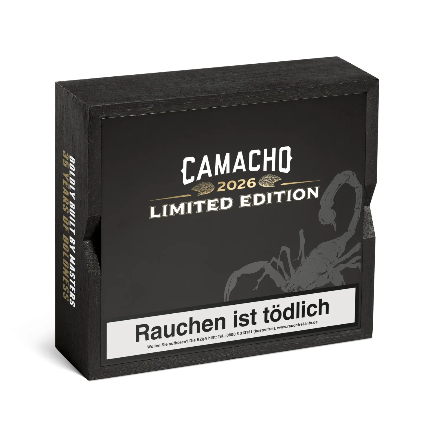 Camacho Limited Edition 2026 Kiste seitlich
