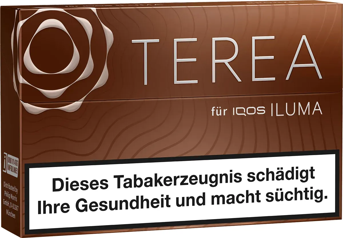 IQOS Terea Bronze Vorderseite von links