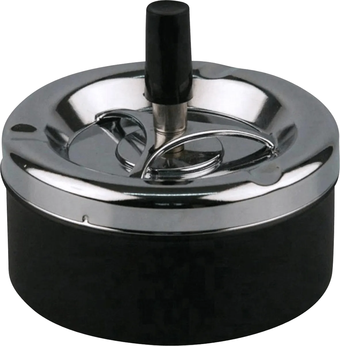 Schleuderascher Chrom/Schwarz Produktbild