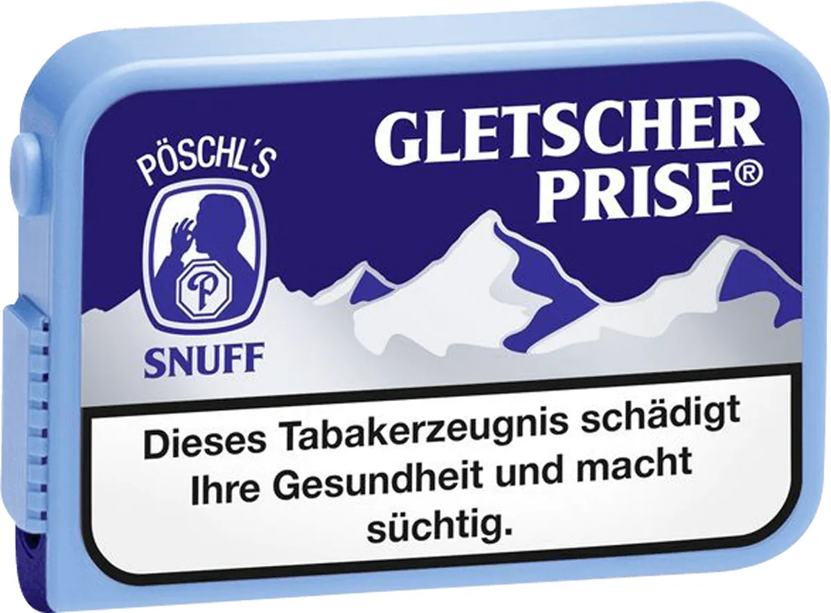 Gletscherprise Snuff Dose Vorderseite