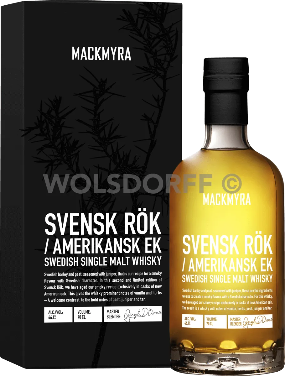 Mackmyra Svensk Rök Flasche mit Verpackung