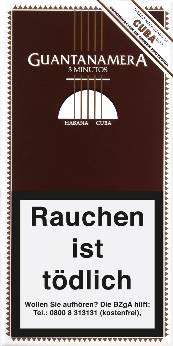 Guantanamera Minutos - Pappetui vorne geschlossen