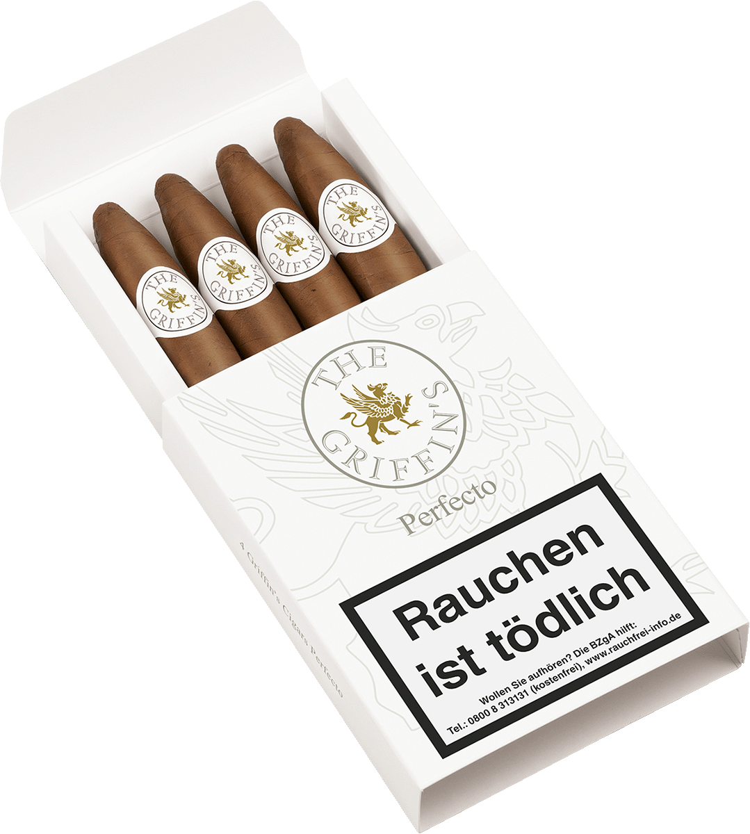 The Griffin's Classic Perfecto - Pappetui seitlich geöffnet