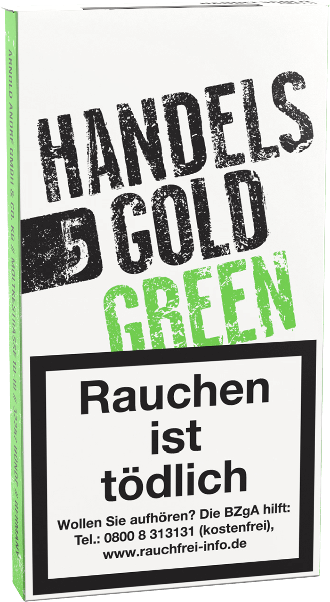 Handelsgold Green - Pappetui seitlich geschlossen