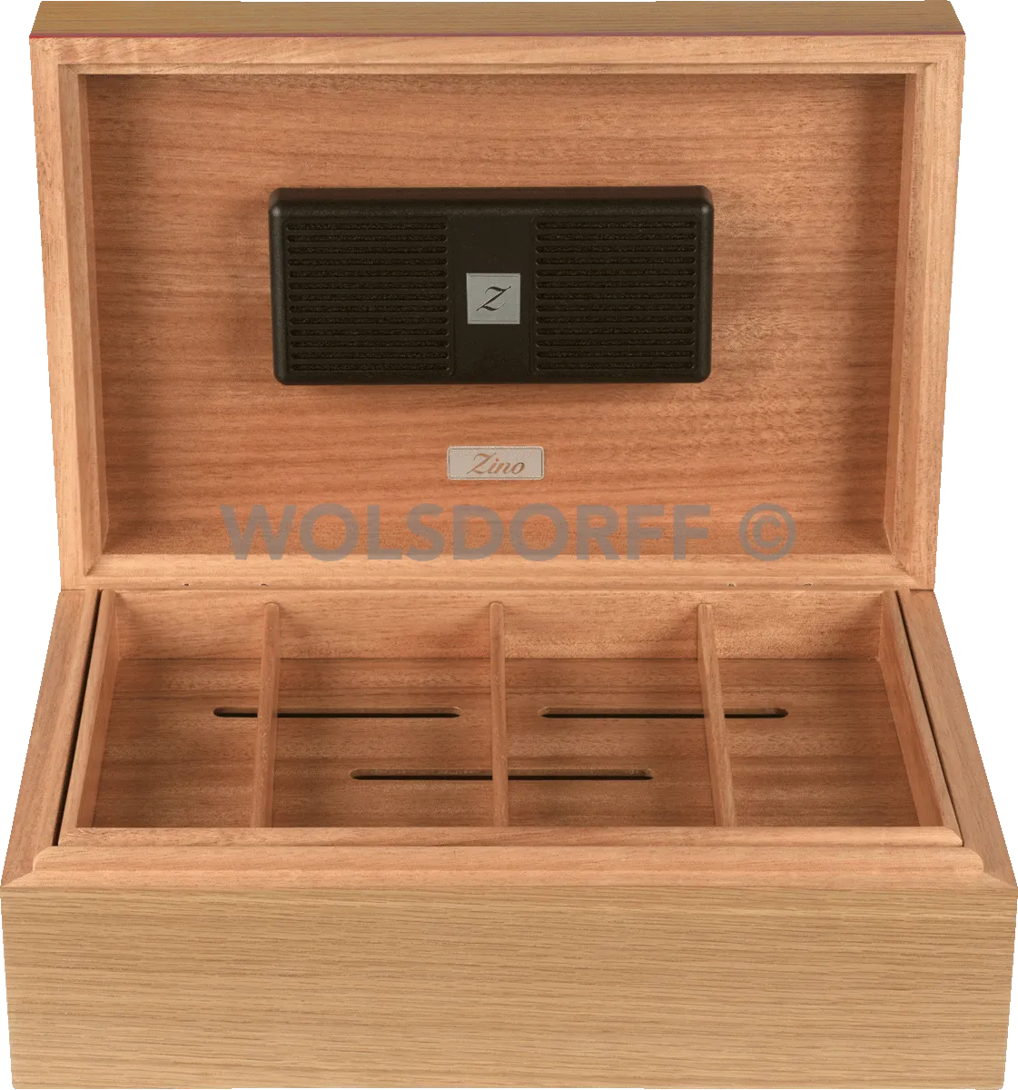 Zino Humidor Oak red offen