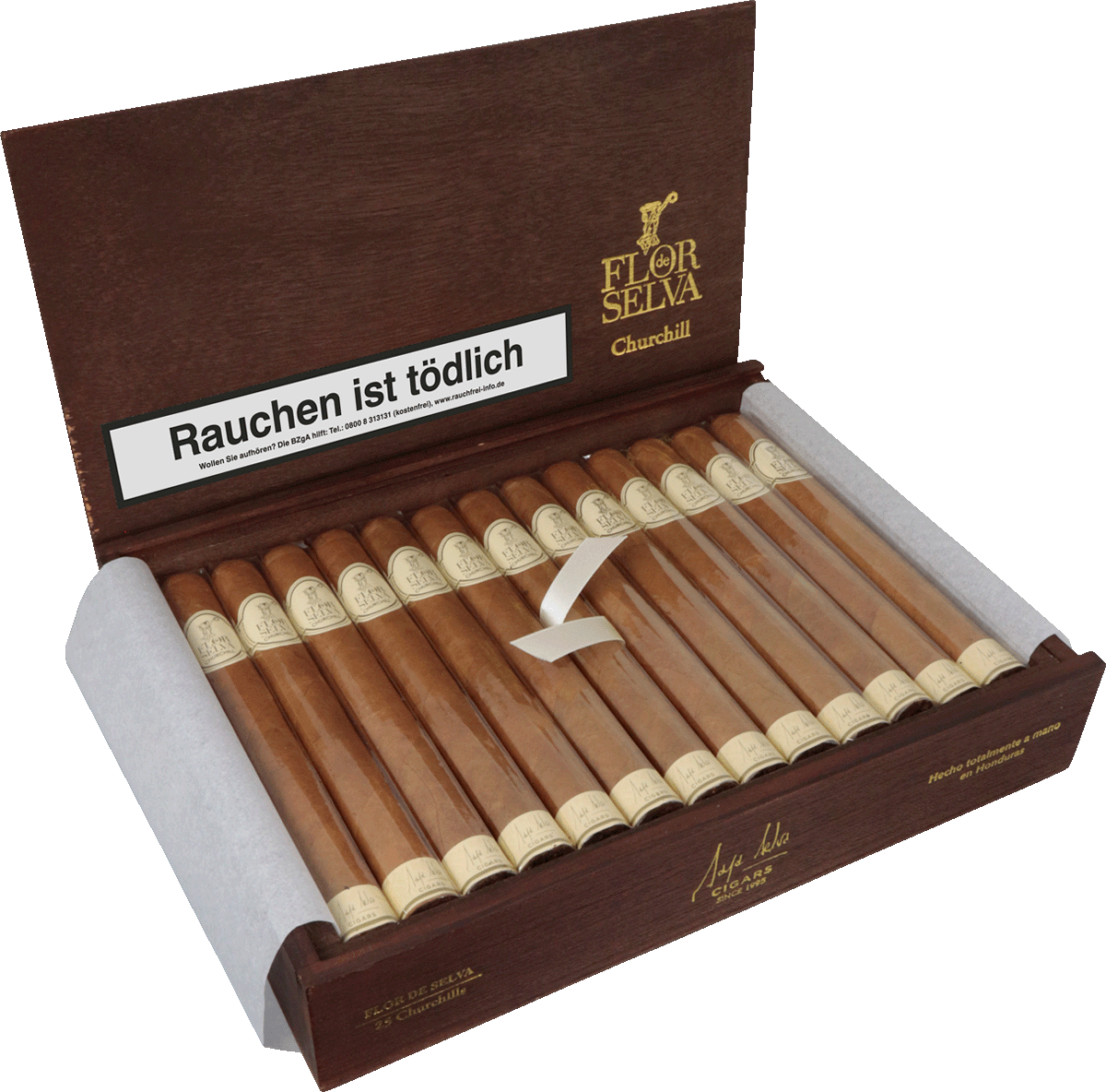 Flor de Selva Classic Churchill - Kiste seitlich geöffnet