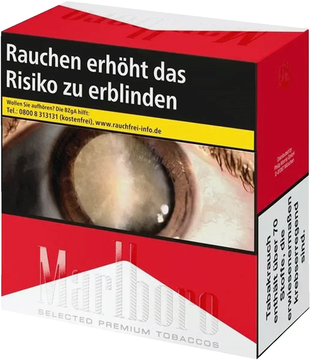 Marlboro Red 7XL Vorderseite von rechts oben