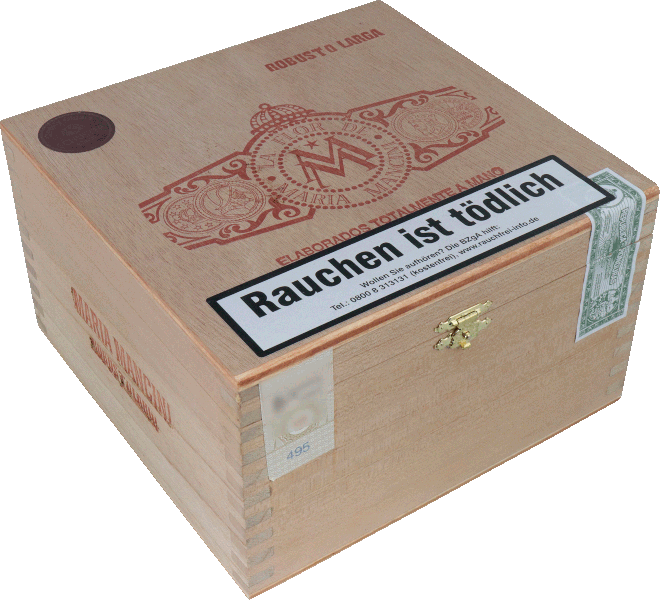 Maria Mancini Robusto Larga - Kiste seitlich geschlossen