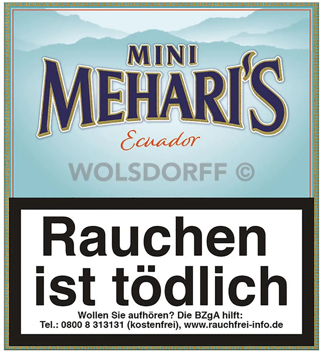 Meharis Mini Ecuador Schachtel Vorderseite