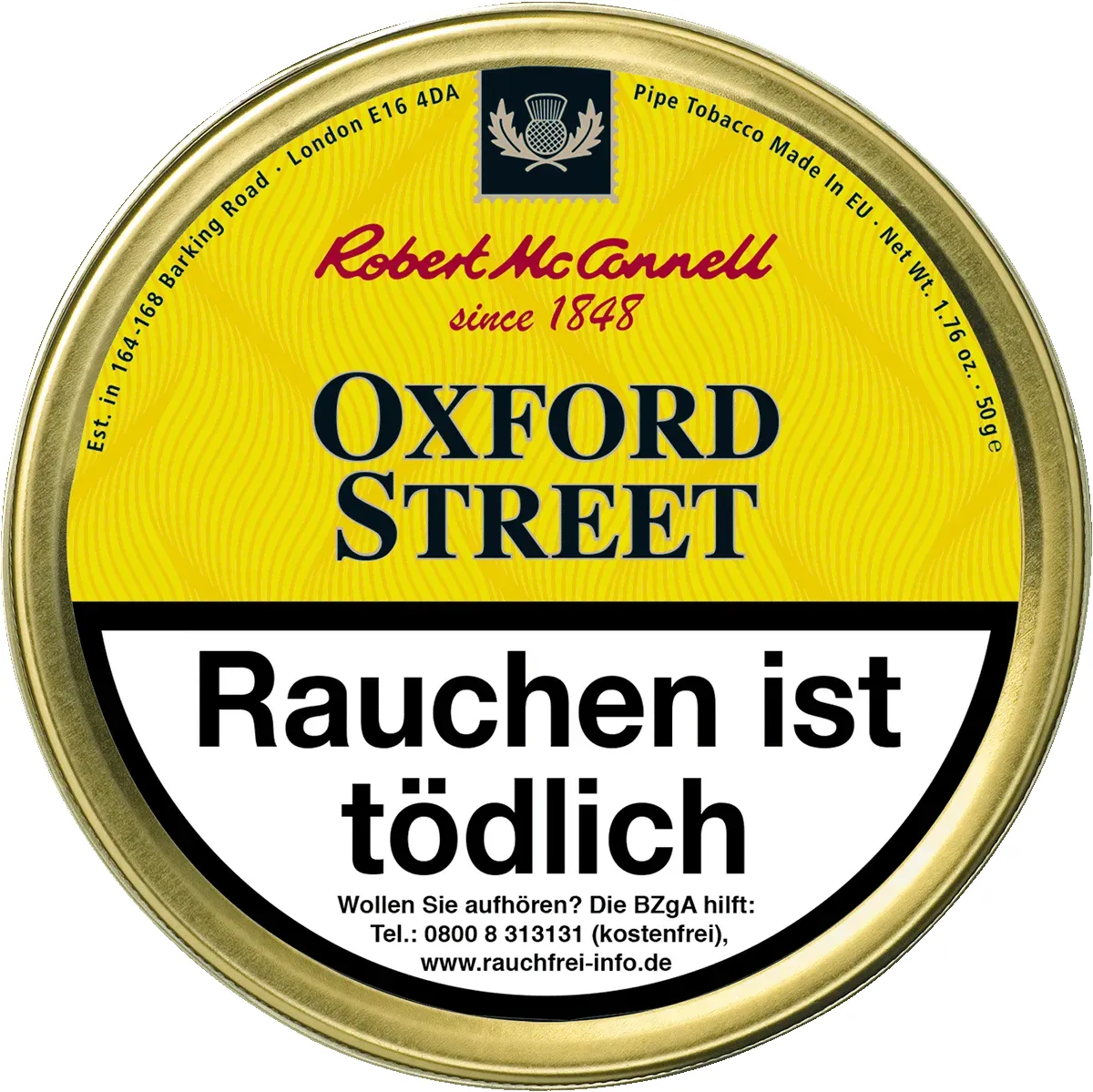 Robert McConnell Heritage Oxford Street Dose Deckel von oben