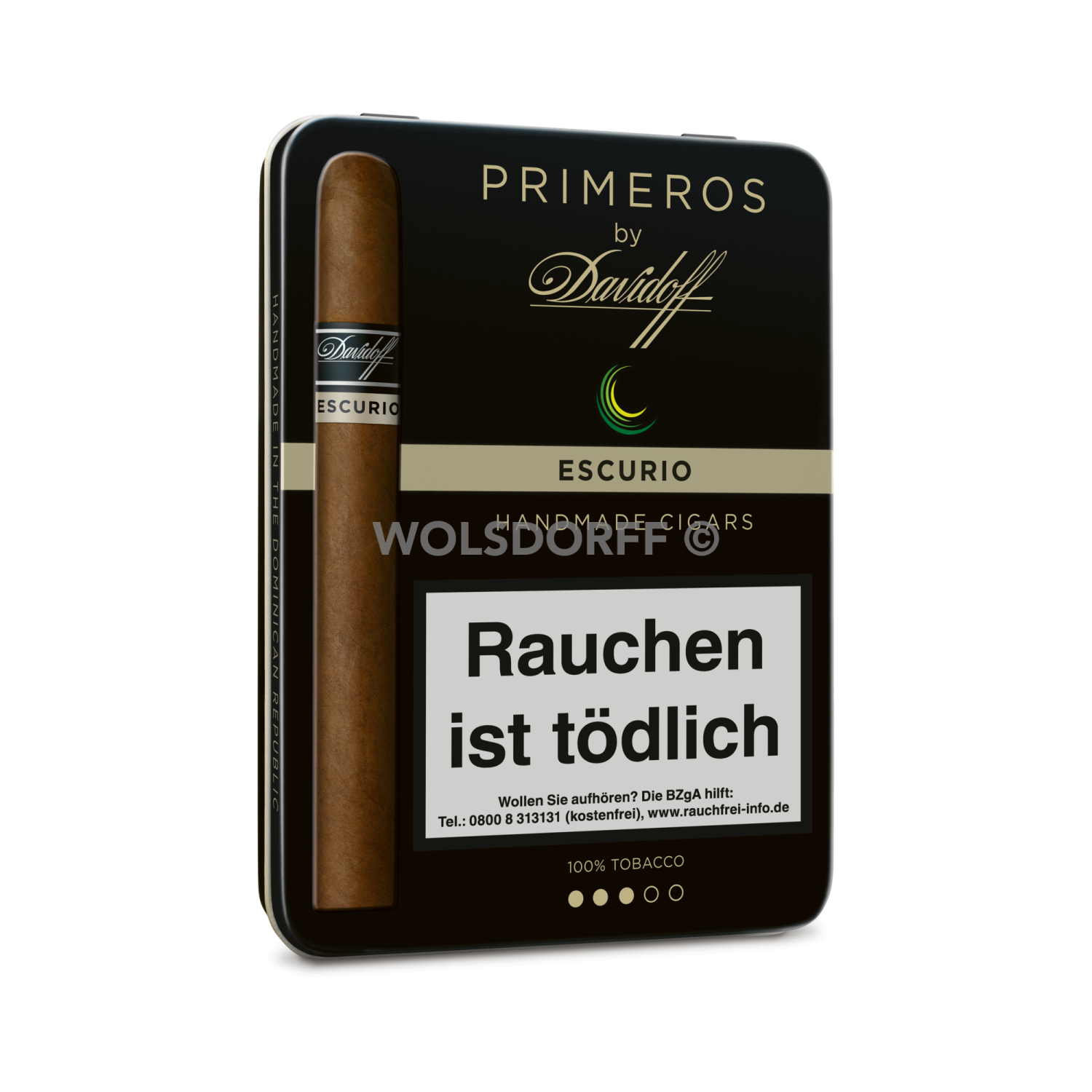 Primeros by Davidoff Escurio - Blechetui vorne geschlossen