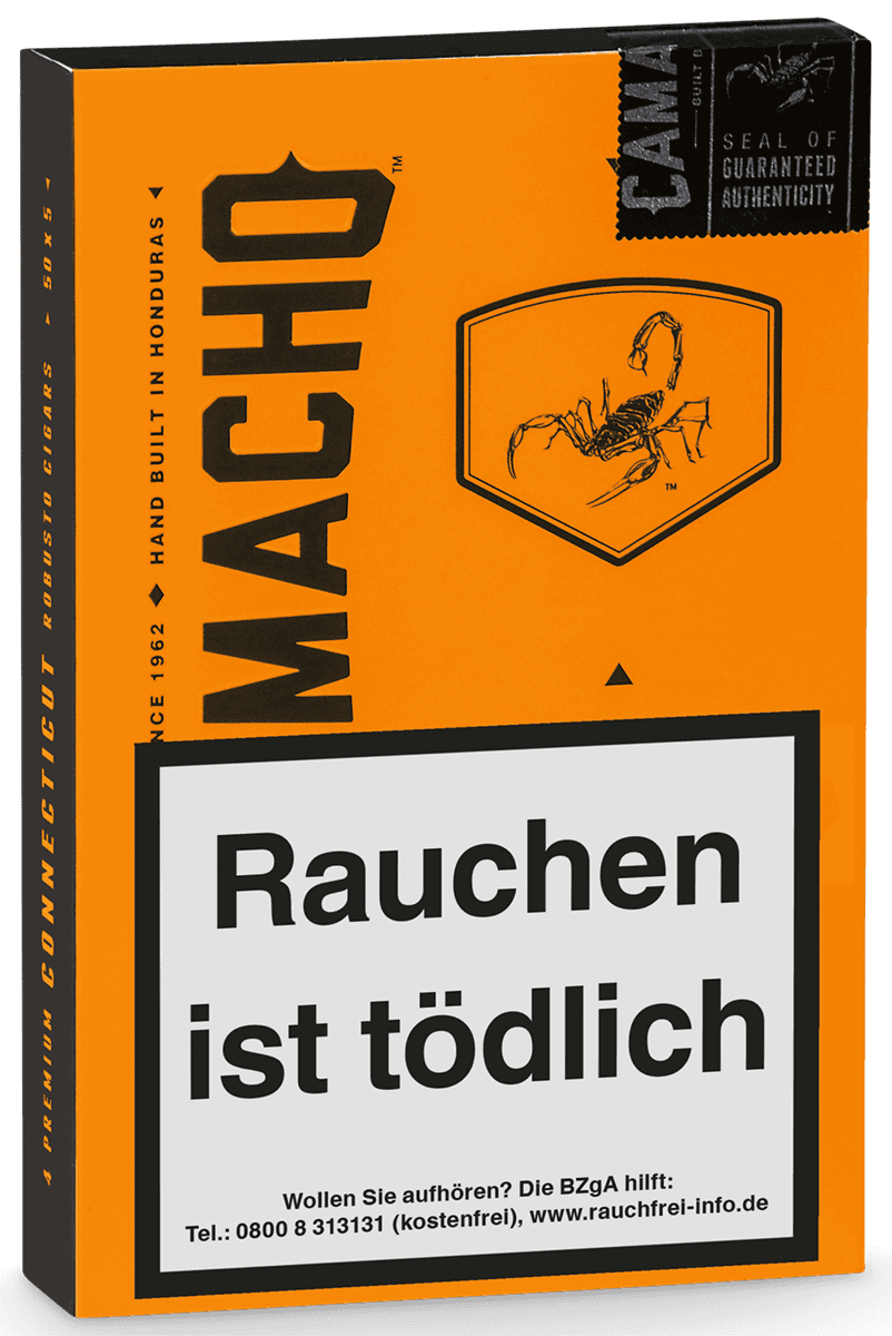 Camacho Connecticut Robusto - Schachtel vorne geschlossen