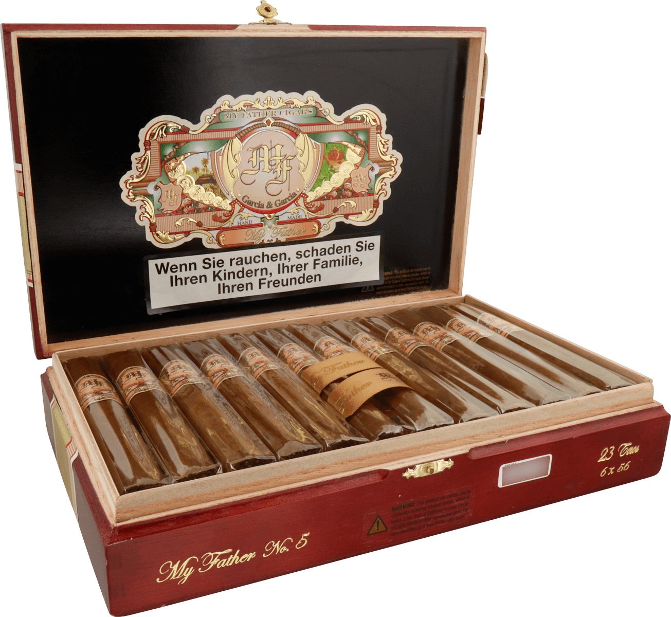 My Father Classic No. 5 Toro - Kiste seitlich geöffnet