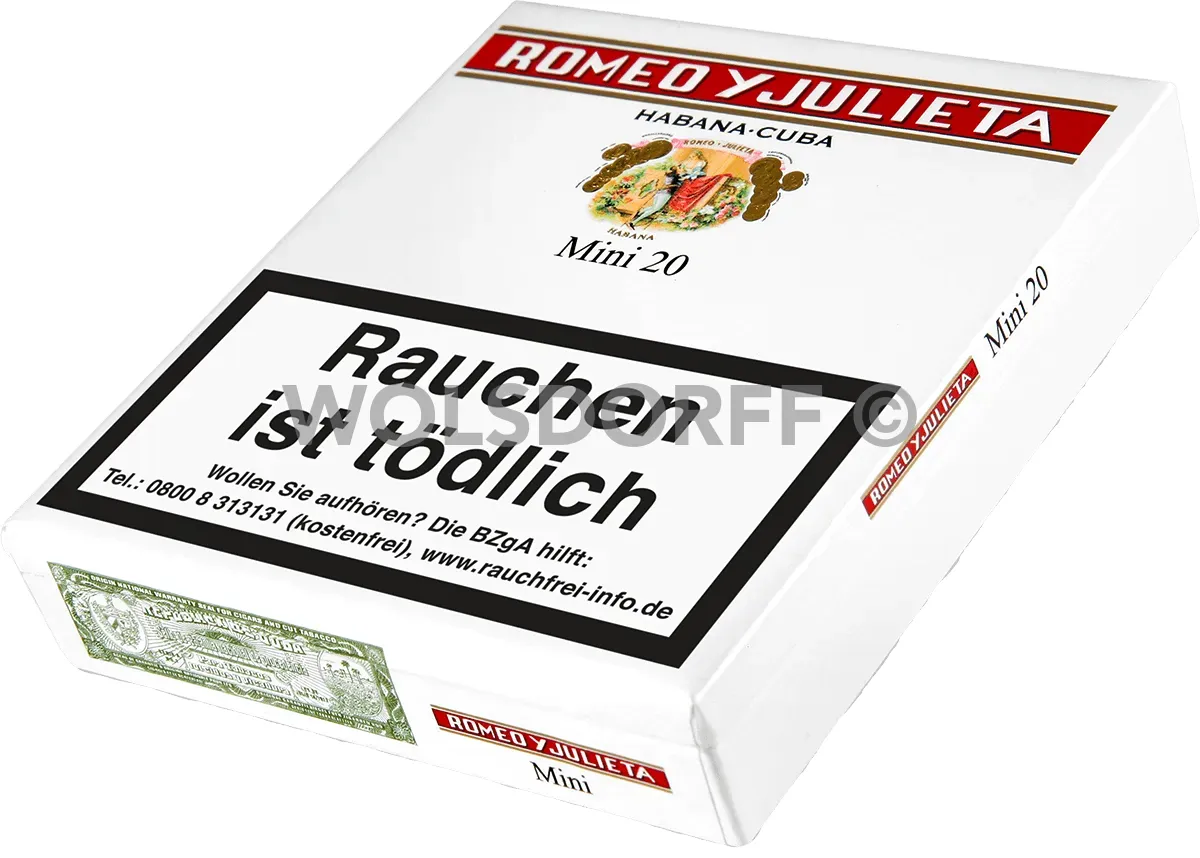 Romeo y Julietta Mini Schachtel liegend
