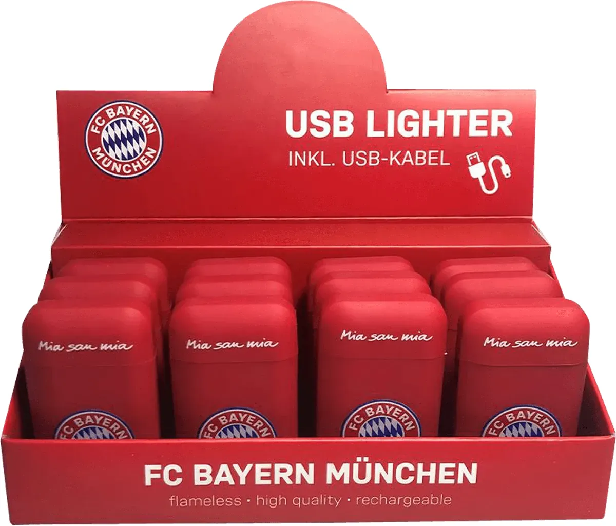 ARC V-Fire USB-Feuerzeug FC-Bayern gpk