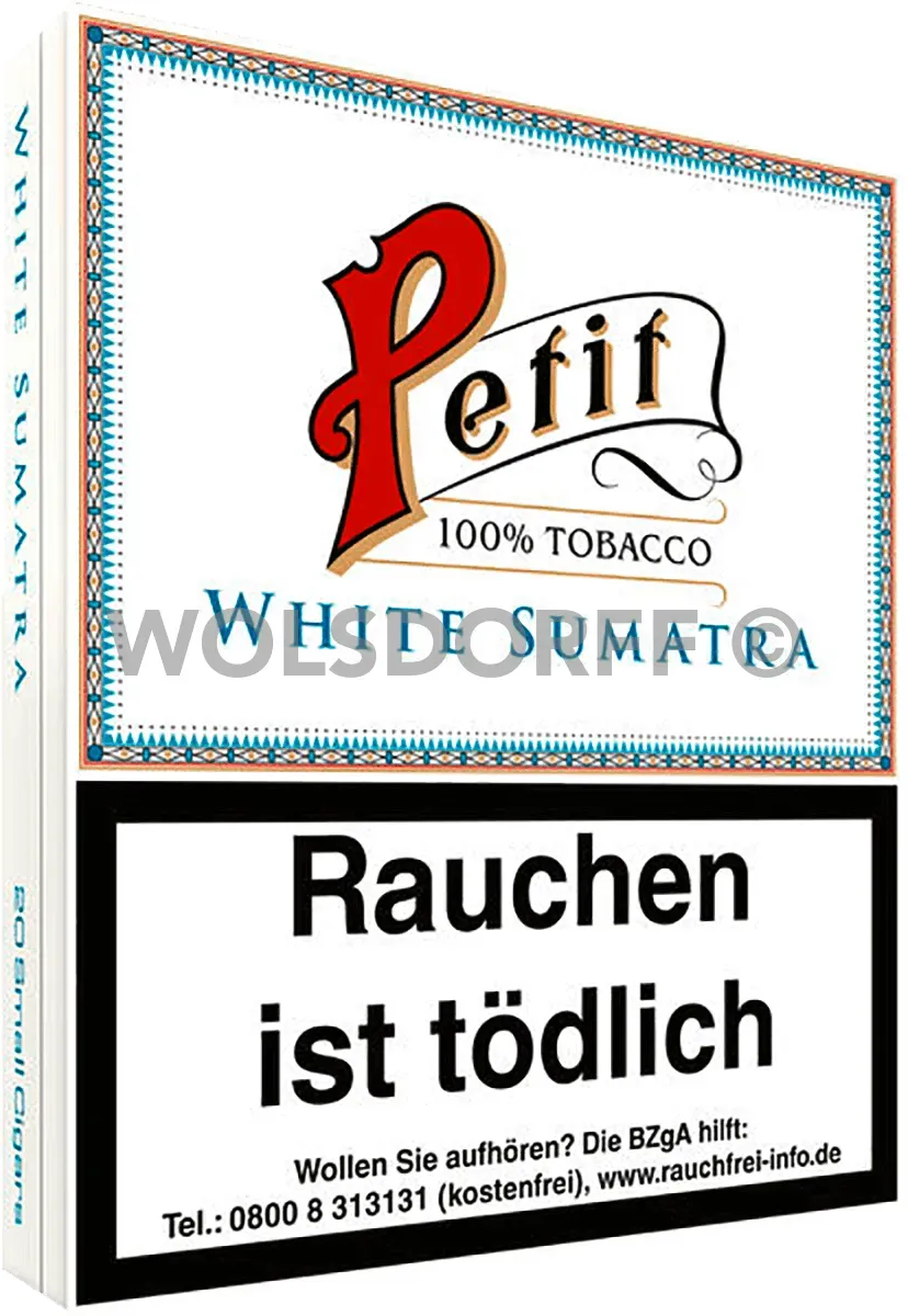 Nobel Petit White Sumatra Schachtel Seite
