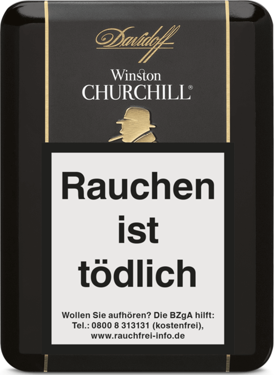 Davidoff Winston Churchill - Metalletui vorne geschlossen