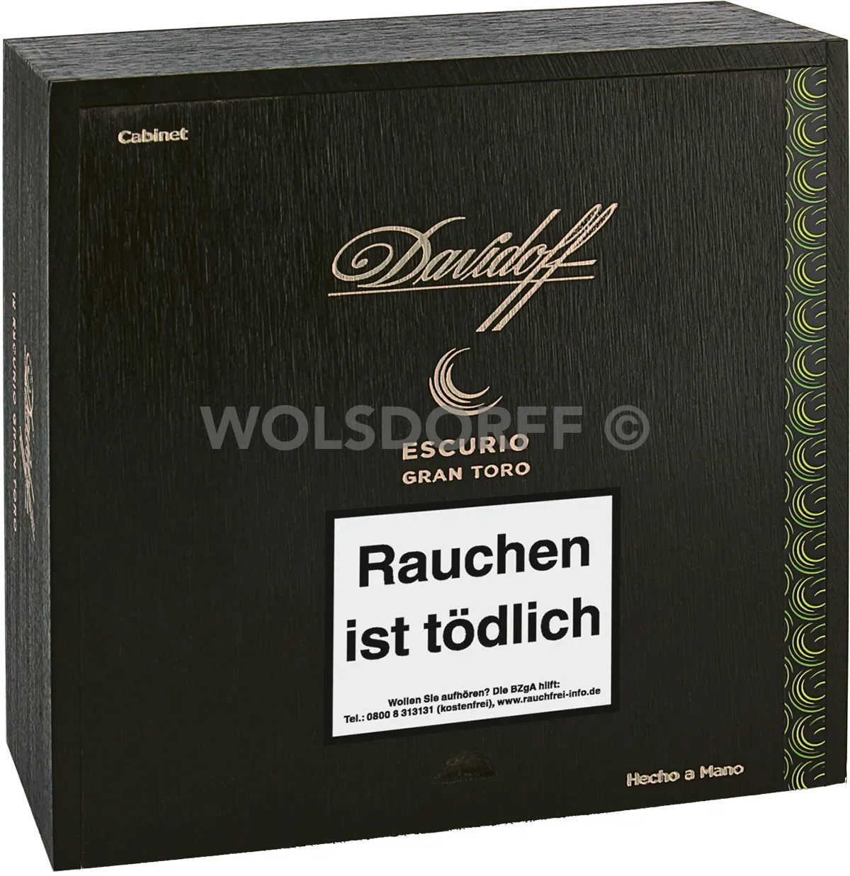 Davidoff Escurio Gran Toro Kiste stehend