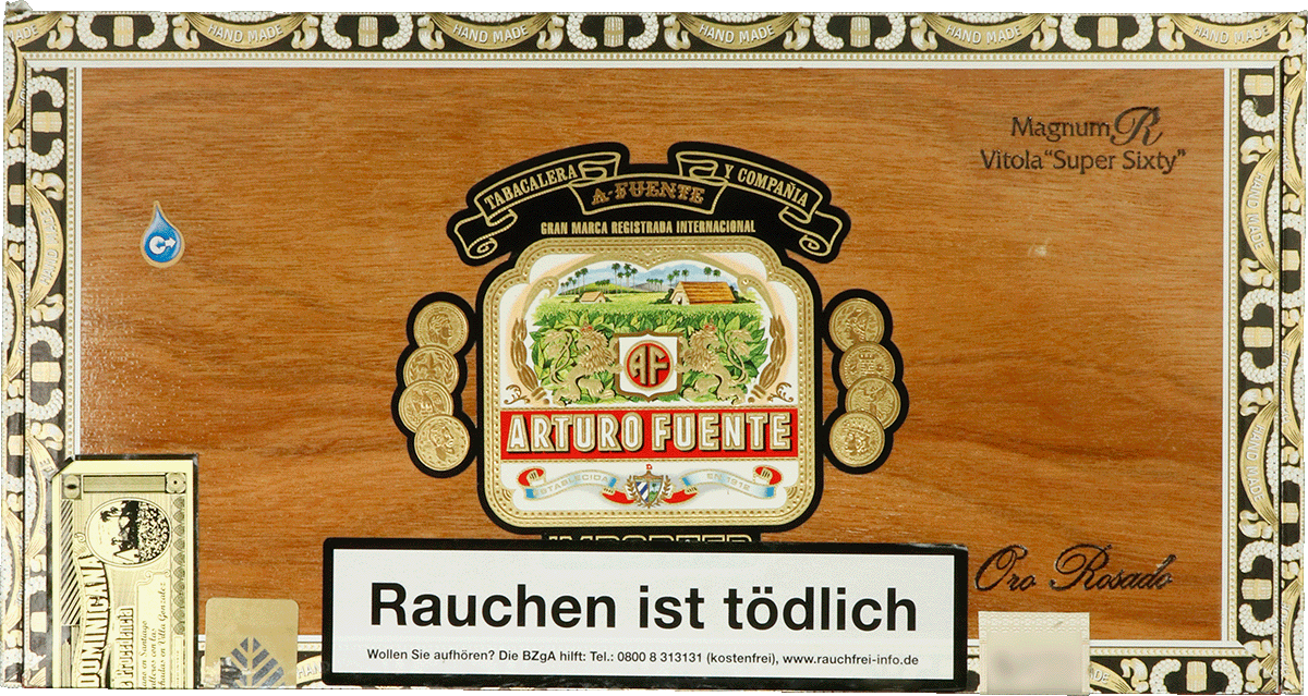 Arturo Fuente Rosado Sungrown - Kiste vorne geschlossen