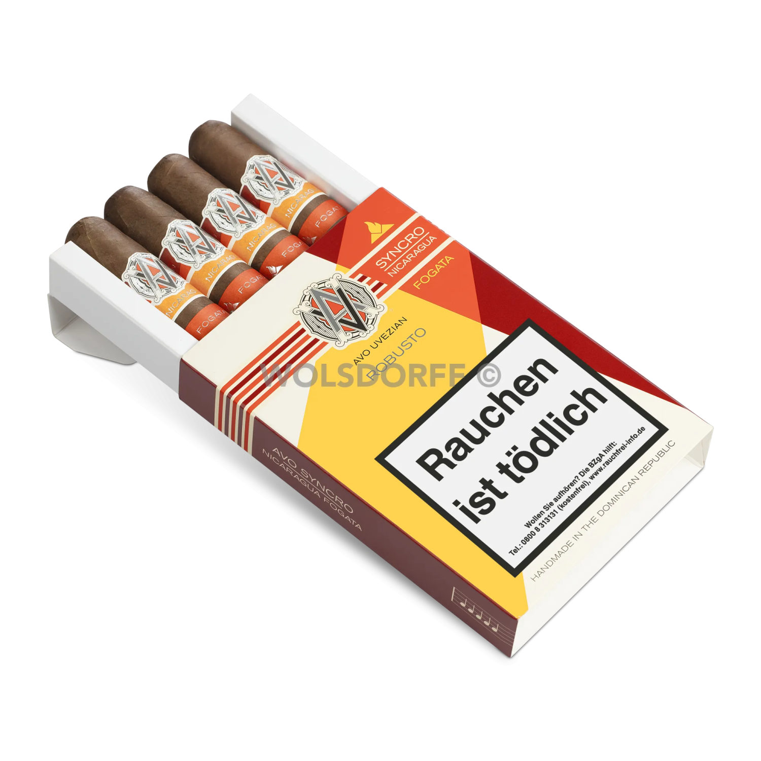 Avo Syncro Fogata Robusto Etui offen