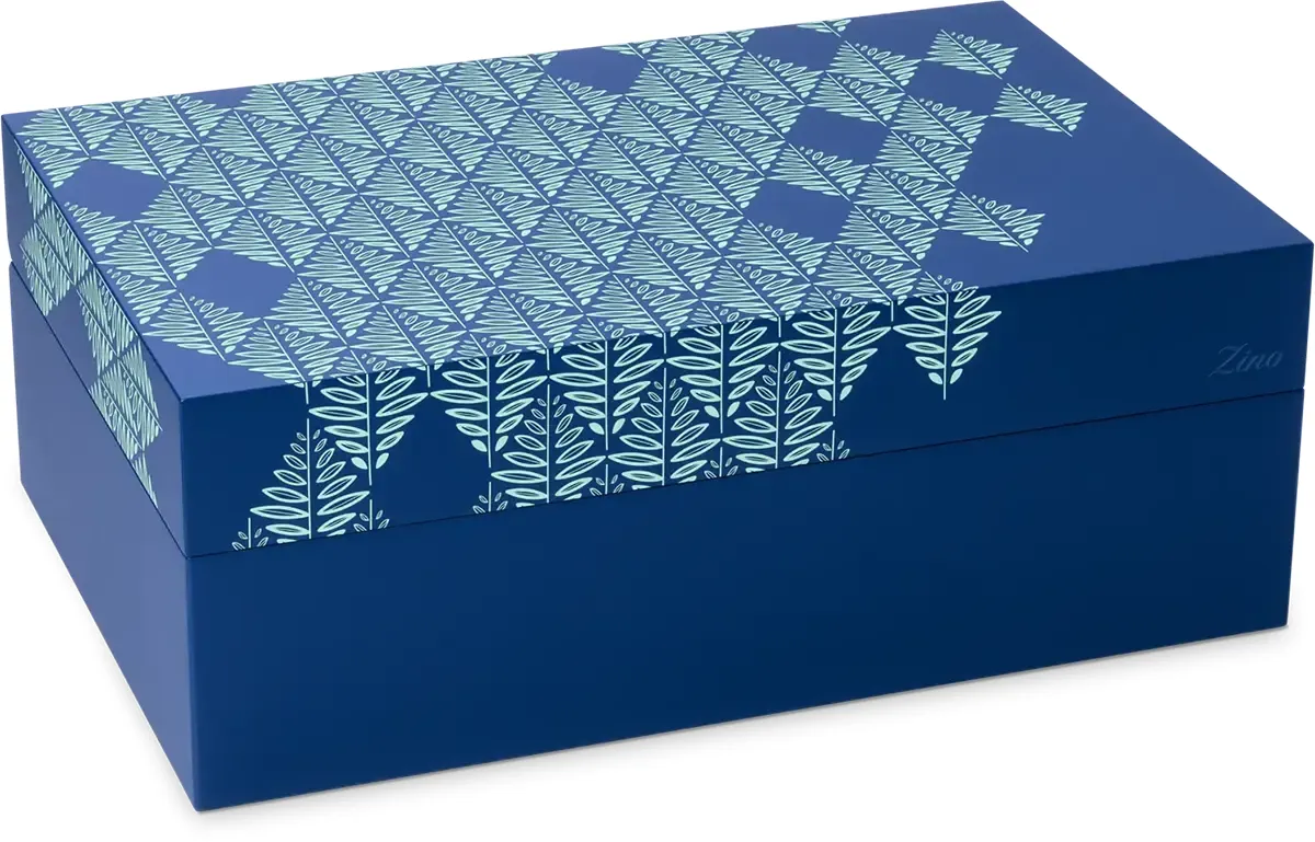 Zino Z-Collection blue Humidor Z80 geschlossen Seite