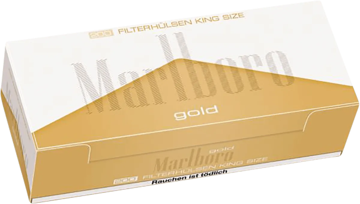 Marlboro Gold Hülsen 200er Einzelverpackung