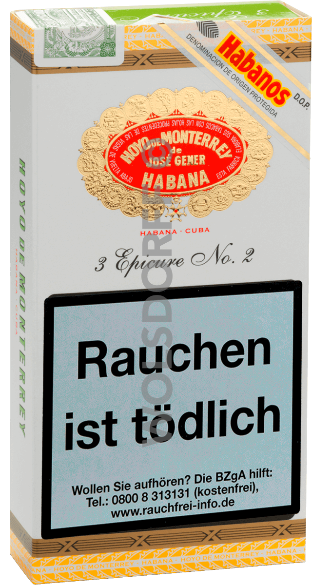 Hoyo de Monterrey Epicure - Pappetui vorne geschlossen